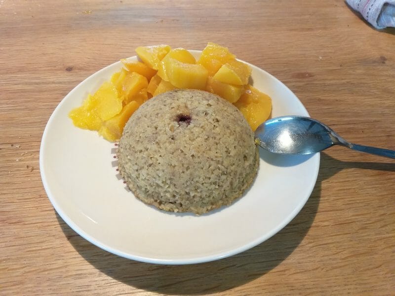 Cliquez pour zoomer ! Bowl cake banane et pépites de chocolat Thermomix par Christele14