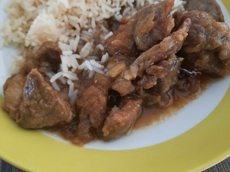 Cliquez pour zoomer ! Porc au caramel Thermomix par Fredelo