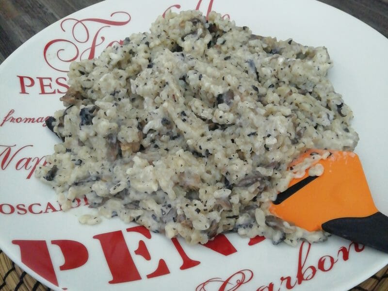 Cliquez pour zoomer ! Risotto poulet et champignons Thermomix par Fredelo