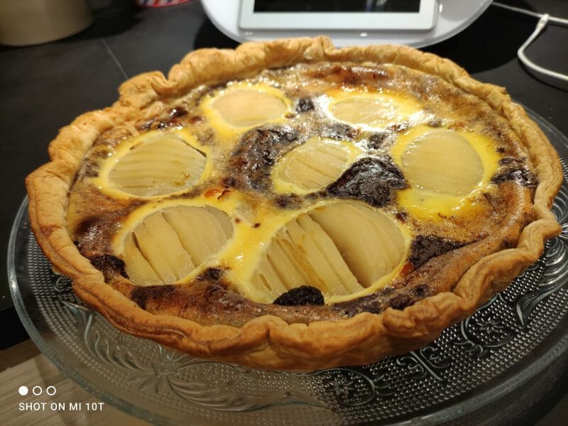 Cliquez pour zoomer ! Tarte aux poires sur lit de chocolat Thermomix par Jennifer_23