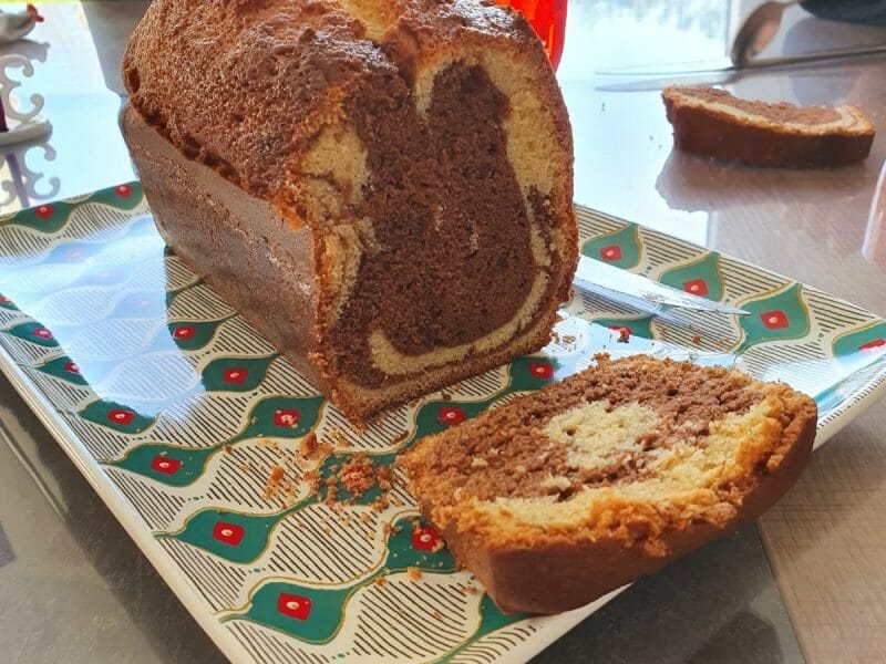 Cliquez pour zoomer ! Marbré au chocolat Thermomix par Magalie Papin