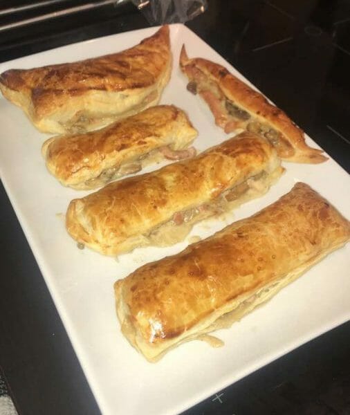 Cliquez pour zoomer ! Friands jambon, champignons et fromage Thermomix par Lili