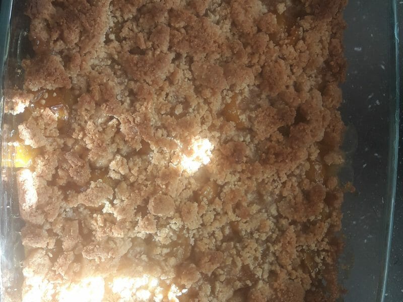 Cliquez pour zoomer ! Crumble aux mirabelles Thermomix par cha.lebon