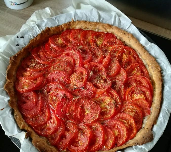 Cliquez pour zoomer ! Tarte tomates et amandes Thermomix par Charlotte_22