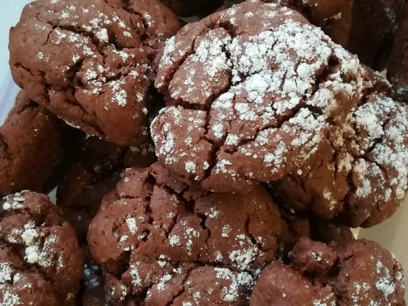 Cliquez pour zoomer ! Craquelés au chocolat Thermomix par Anais_38