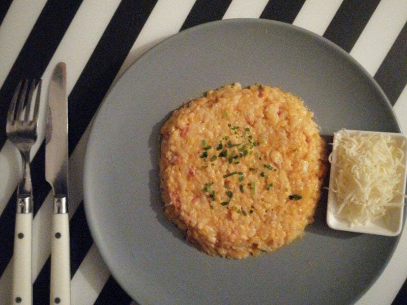 Cliquez pour zoomer ! Risotto de butternut aux châtaignes Thermomix par flefra