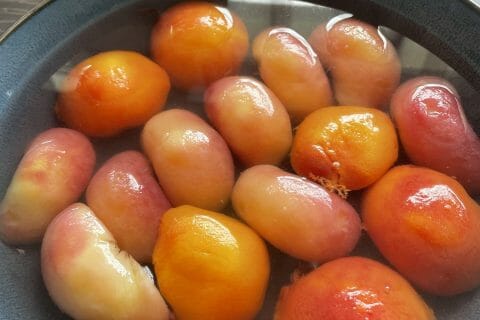 Cliquez pour zoomer ! Pêches au varoma Thermomix par lanolette