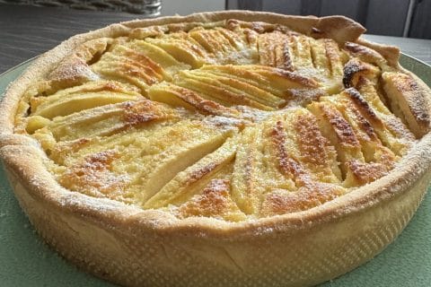 Cliquez pour zoomer ! Tarte normande aux pommes Thermomix par lanolette
