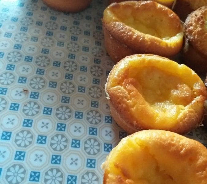 Cliquez pour zoomer ! Fondants au citron, coeur de lemon curd Thermomix par sjulien