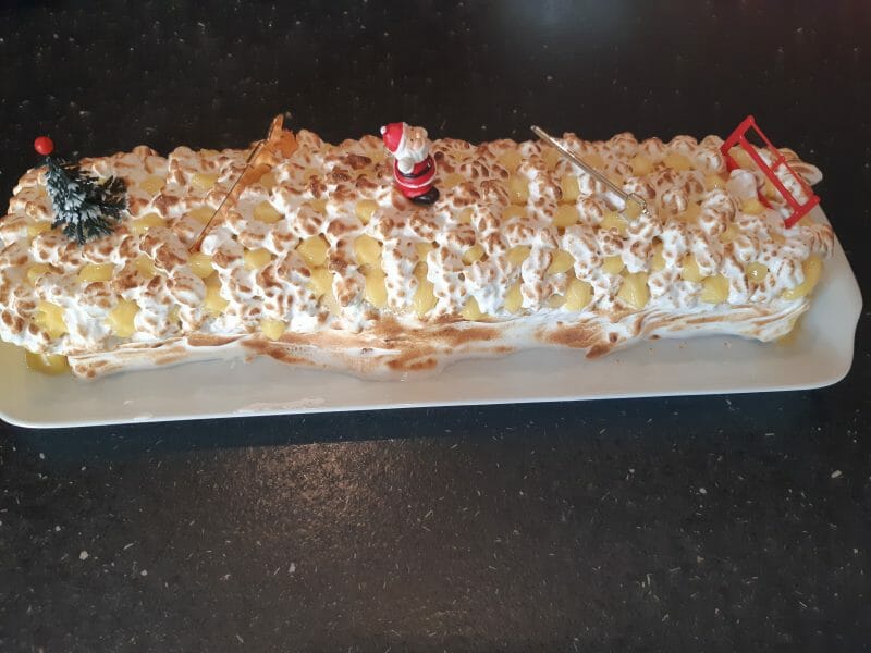 Cliquez pour zoomer ! Bûche au citron meringuée Thermomix par mathildepl