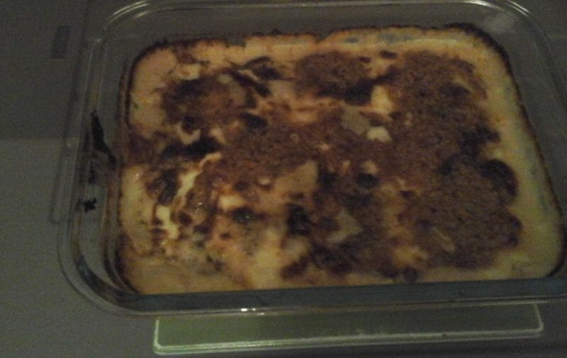 Cliquez pour zoomer ! Crumble courgettes, chèvre et lardons Thermomix par Coryn