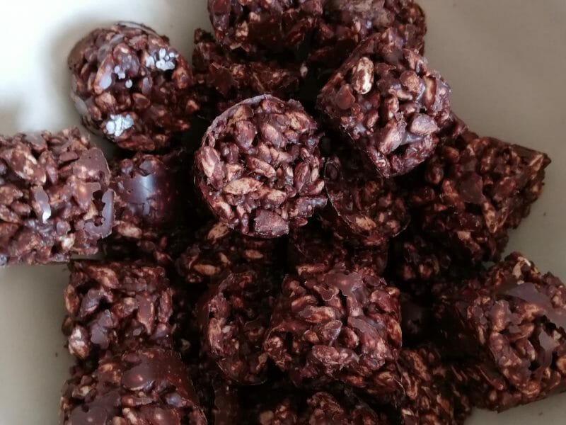 Cliquez pour zoomer ! Bouchées de riz soufflé au chocolat Thermomix par virgeou04