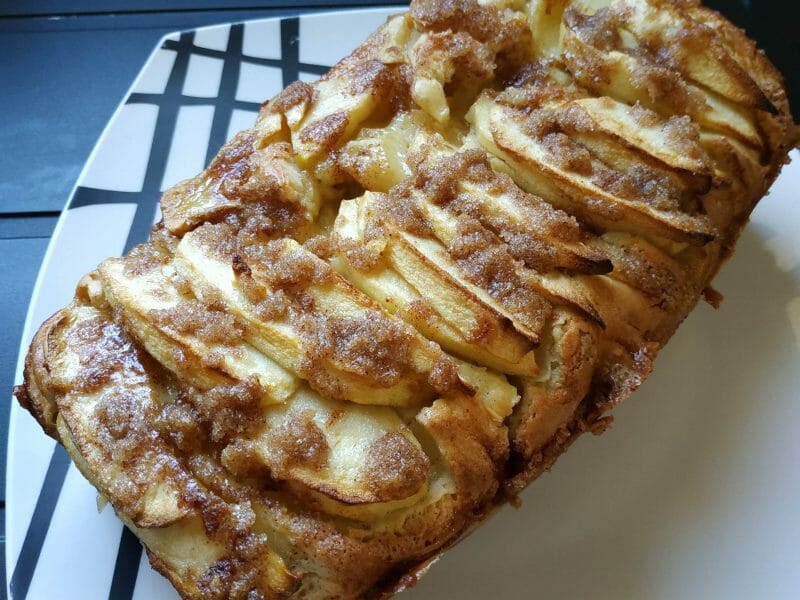 Cliquez pour zoomer ! Cake aux pommes à l’ancienne Thermomix par Le monde de Bébé