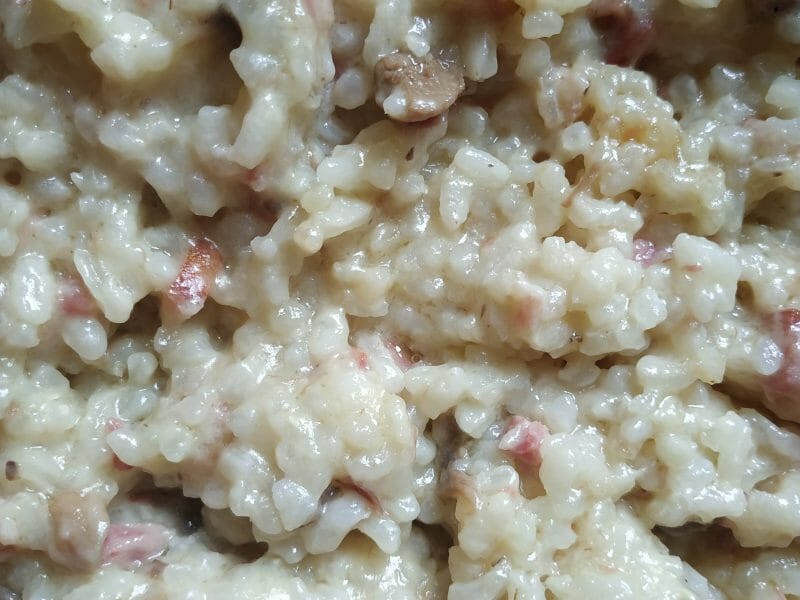 Cliquez pour zoomer ! Risotto poulet et champignons Thermomix par Le monde de Bébé