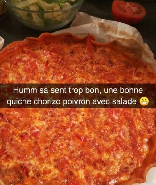 Cliquez pour zoomer ! Quiche poivrons et chorizo Thermomix par Dodie_13