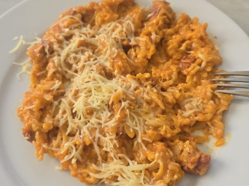 Cliquez pour zoomer ! Fusilli aux tomates et au chorizo Thermomix par Janna66