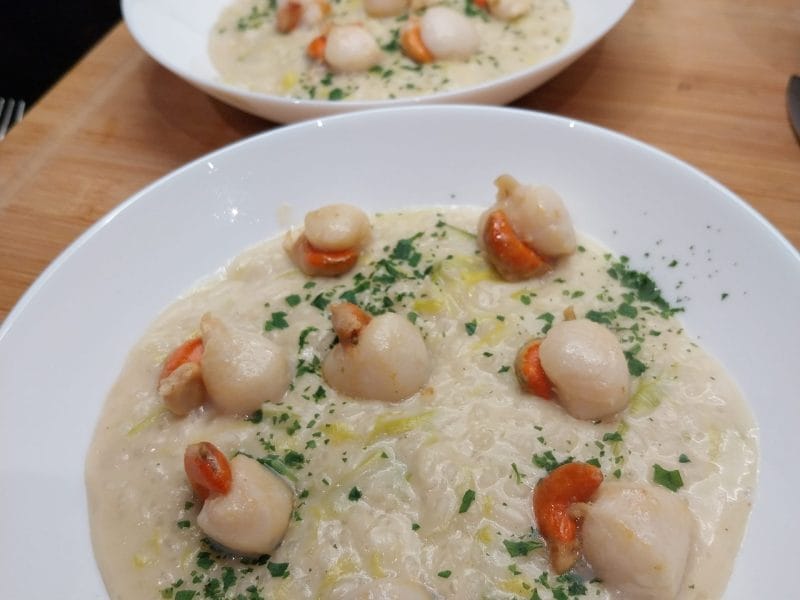 Cliquez pour zoomer ! Risotto aux Saint Jacques et poireaux Thermomix par Janna66
