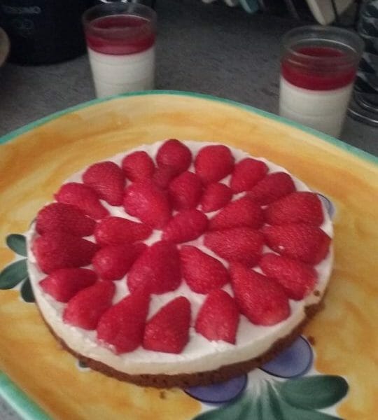 Cliquez pour zoomer ! Tarte aux fraises sans cuisson Thermomix par babydole40