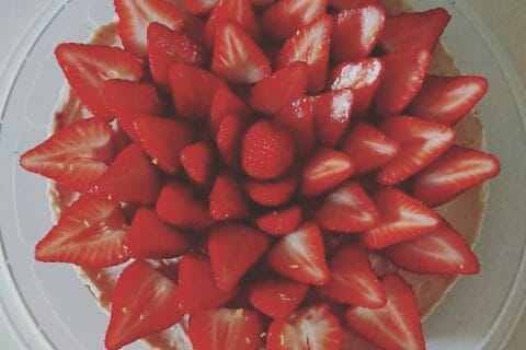 Cliquez pour zoomer ! Tarte aux fraises sans cuisson Thermomix par Justine_24
