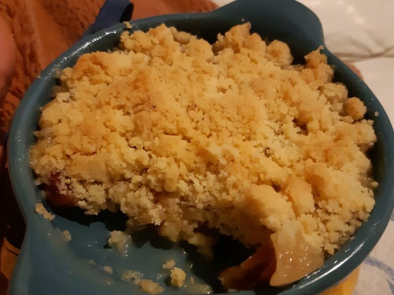 Cliquez pour zoomer ! Crumble aux mirabelles Thermomix par Ibisnatisse