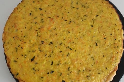 Cliquez pour zoomer ! Tarte courgettes et carottes Thermomix par Ibisnatisse