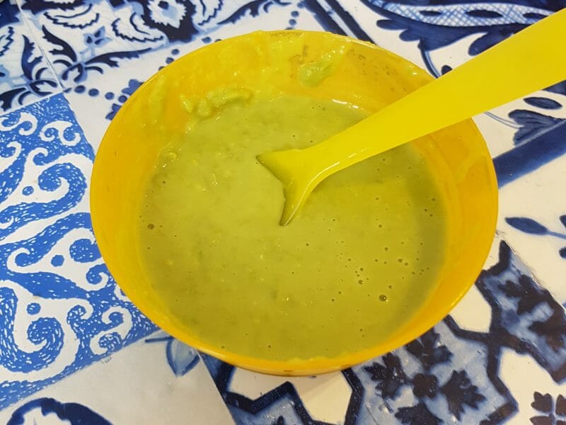 Cliquez pour zoomer ! Crème de petits pois à la mozzarella Thermomix par Marinabotbol