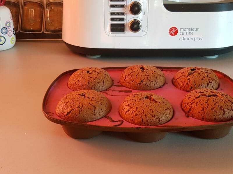 Cliquez pour zoomer ! Fondants aux deux chocolats Thermomix par Elodiepaul