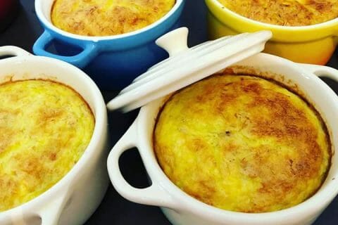 Cliquez pour zoomer ! Clafoutis de poireaux et lardons au Thermomix
