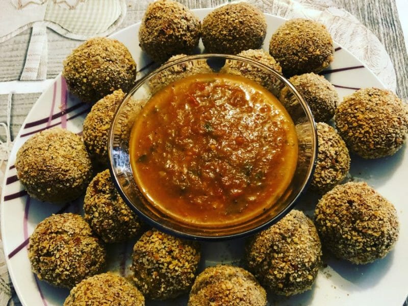 Cliquez pour zoomer ! Boulettes d’aubergines au parmesan Thermomix par Aurelielily
