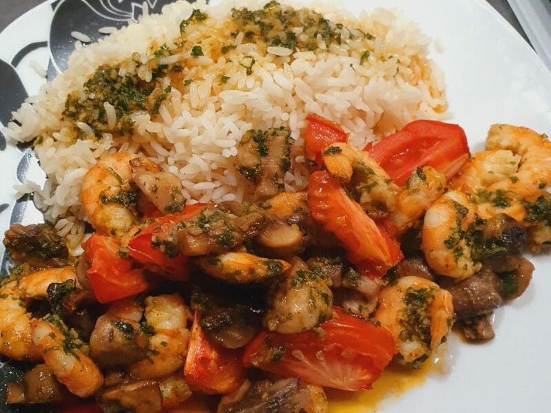 Cliquez pour zoomer ! Crevettes à l’ail Thermomix par Caro_7