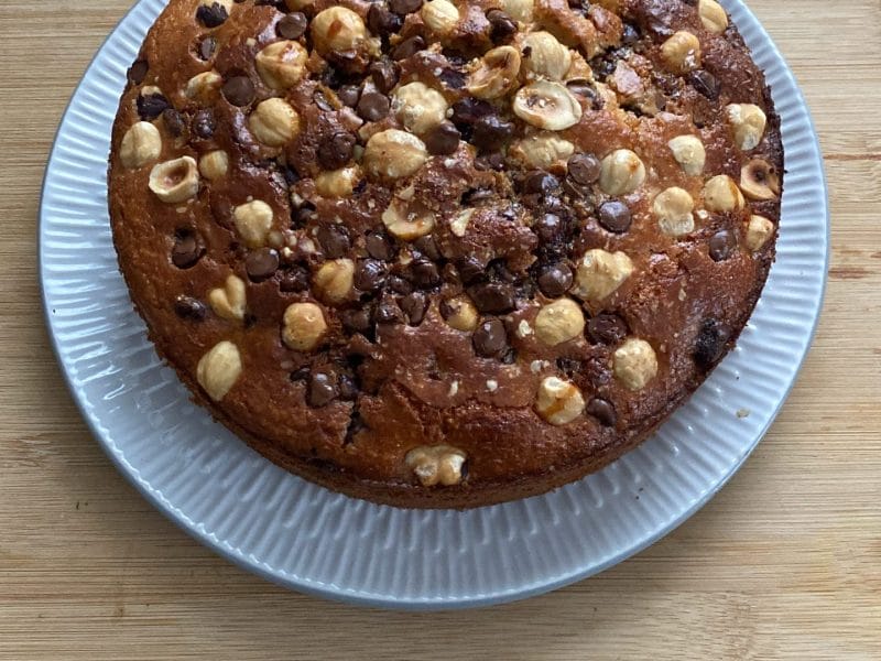 Cliquez pour zoomer ! Moelleux poires, noisettes et chocolat Thermomix par Neb26