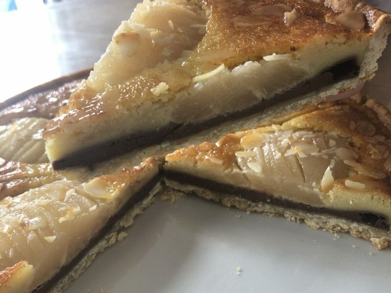 Cliquez pour zoomer ! Tarte aux poires sur lit de chocolat Thermomix par Emi_5