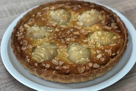 Cliquez pour zoomer ! Tarte aux poires sur lit de chocolat Thermomix par Emi_5