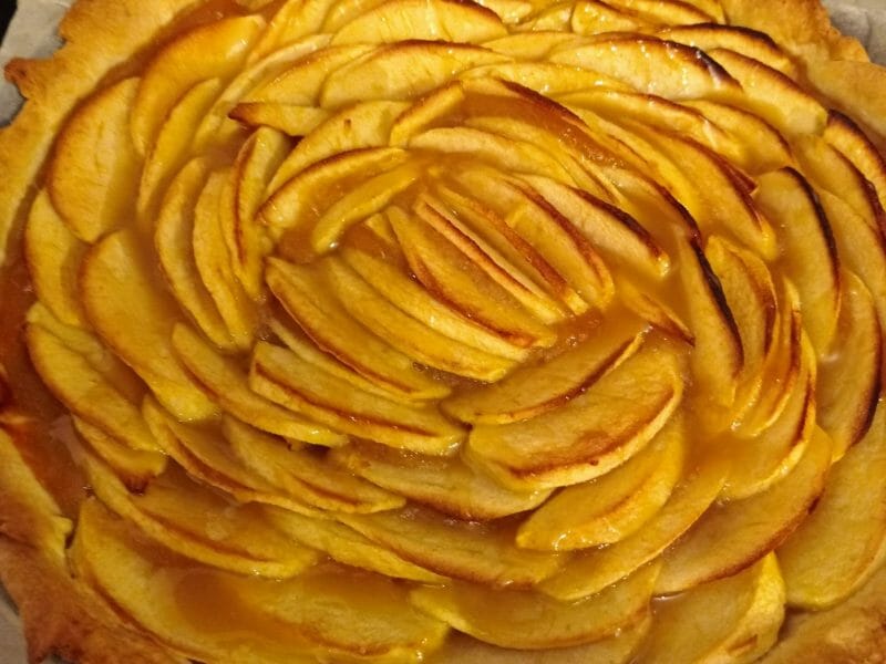 Cliquez pour zoomer ! Tarte pom’pote et caramel beurre salé Thermomix par Zenouchou