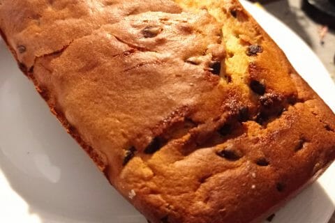 Cliquez pour zoomer ! Cake banane et pépites de chocolat Thermomix par Zenouchou