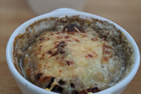 Cliquez pour zoomer ! Cassolettes de champignons aux petits lardons au Thermomix