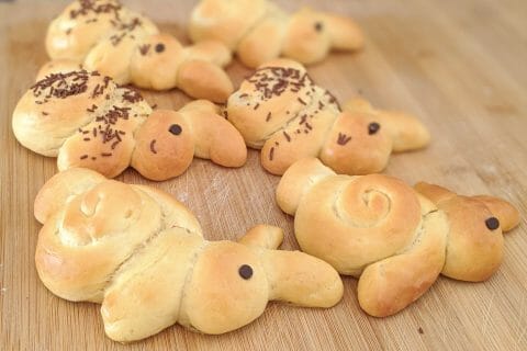 Cliquez pour zoomer ! Brioches lapin de Pâques au Thermomix