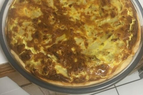 Cliquez pour zoomer ! Tarte fondante aux endives et au curry au Thermomix
