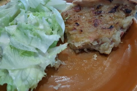 Cliquez pour zoomer ! Tarte aux oignons, lardons et moutarde douce au Thermomix