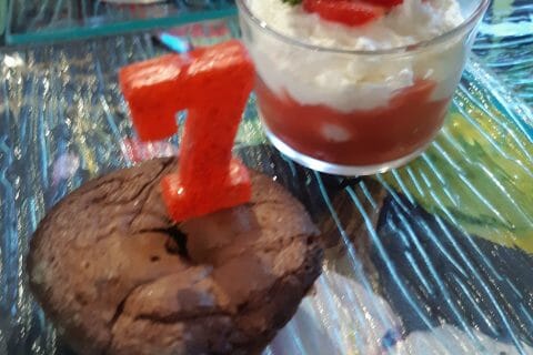 Cliquez pour zoomer ! Tiramisu aux fraises en verrines au Thermomix