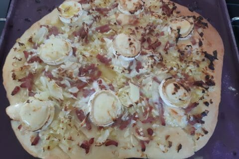 Cliquez pour zoomer ! Fougasse chèvre et lardons au Thermomix