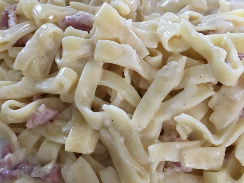 Cliquez pour zoomer ! Pâtes carbonara Thermomix par Kat79