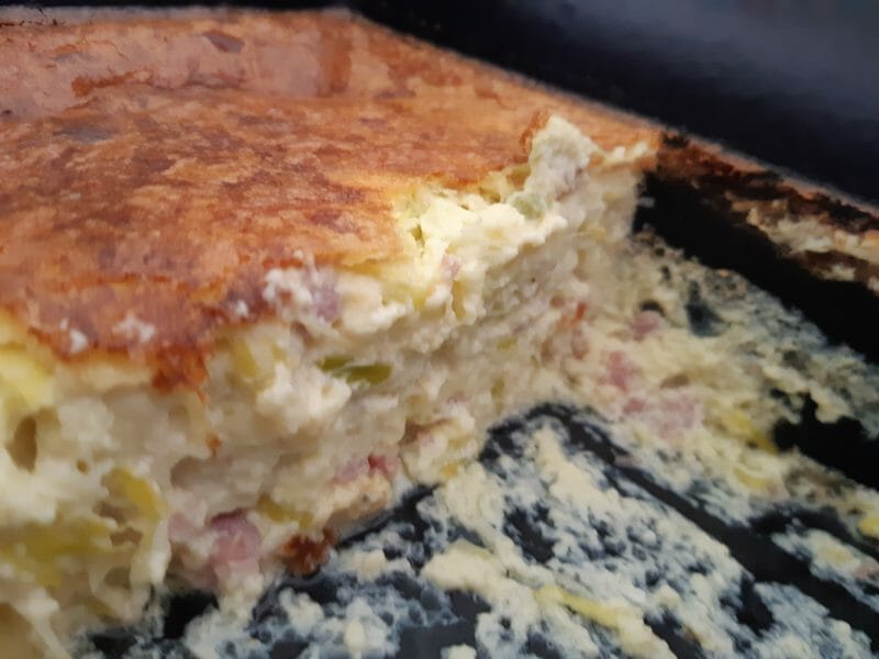 Cliquez pour zoomer ! Clafoutis de poireaux et lardons Thermomix par Kat79
