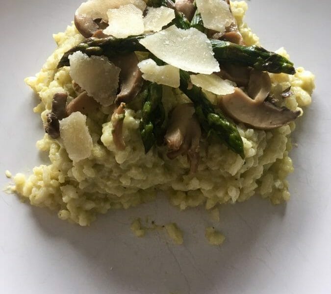 Cliquez pour zoomer ! Risotto aux asperges vertes Thermomix par agnesd13