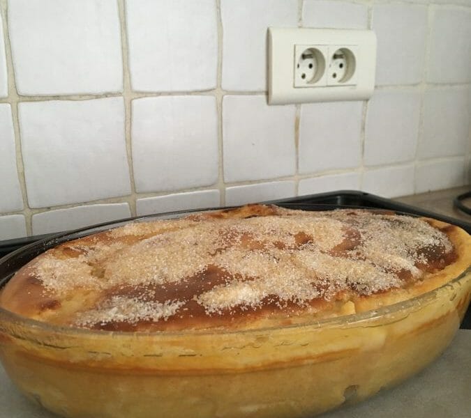 Cliquez pour zoomer ! Flognarde aux pommes (clafoutis aux pommes) Thermomix par cLaiRoN70