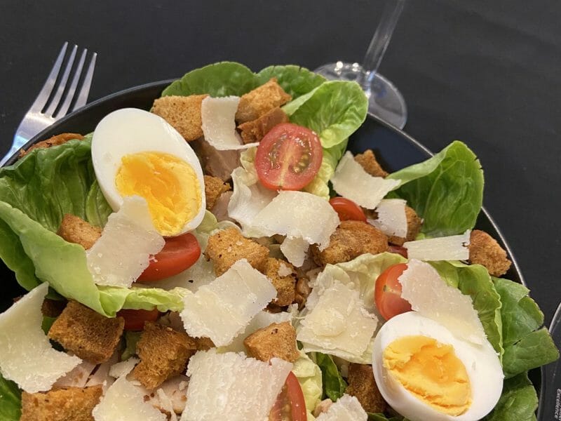 Cliquez pour zoomer ! Salade César Thermomix par Pouet95