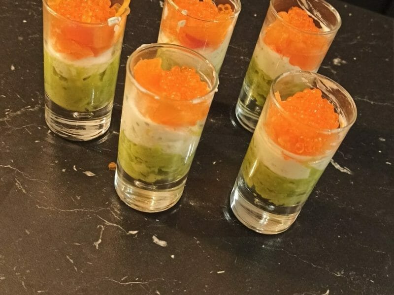 Cliquez pour zoomer ! Verrines saumon avocat Thermomix par steff90