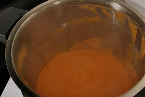 Cliquez pour zoomer ! Velouté de carottes et poivrons rouges au Thermomix