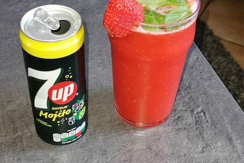 Cliquez pour zoomer ! Mojito fraise au Thermomix