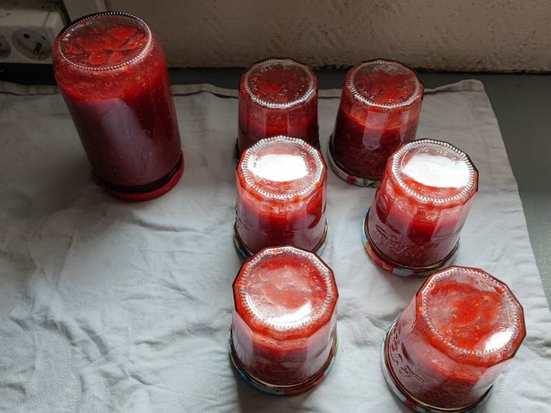 Cliquez pour zoomer ! Confiture mangue fraises Thermomix par Malorie